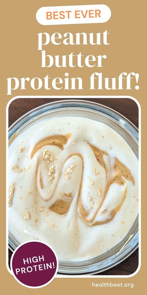 Peanut Butter Protein Fluff, High Volume Protein Fluff, Protein Marshmallow Fluff, Pb2 Fluff, High Protein Fluff, Protein Fluff Recipe Cool Whip, Protein Fluff Recipe, Protein Puddings, Health Beet