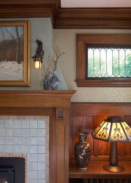 Arts And Crafts Fireplace Design Ideas, Pictures, Remodel and Decor Arts And Crafts Fireplace, Craftsman Interior Design, Craftsman Interiors, Craftsman Living Room, Craftsman Fireplace, Craftsman Home Interiors, Arts And Crafts Tile, Arts And Crafts Interiors, Craftsman Decor