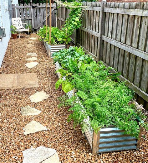 Aesthetic Garden Drawing, Garden Drawing Ideas, Narrow Side Yard, Wood Garden Beds, Stone Garden Paths, Vegetable Garden Beds, Metal Garden Beds, Raised Bed Garden Design, Narrow Garden