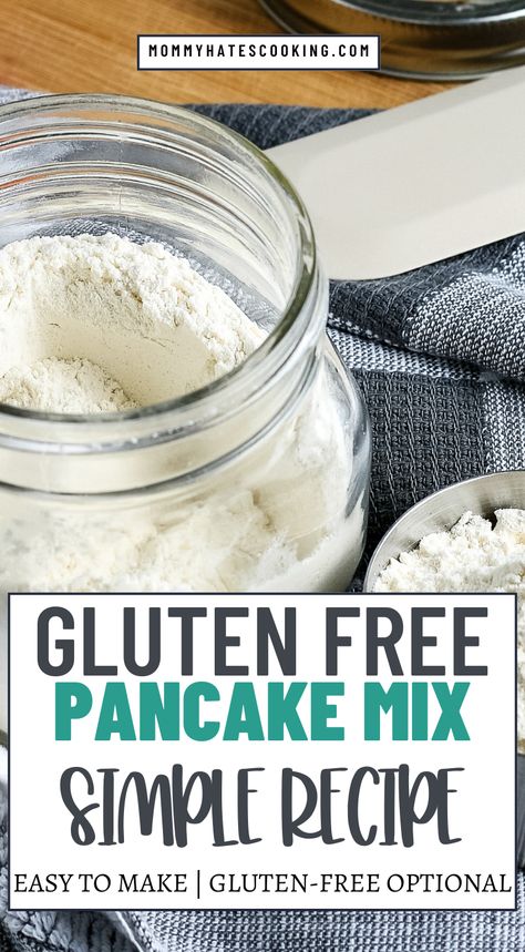 gluten free pancake mix Gluten Free Pancake Mix Recipe, Vegan Pancake Mix, Easy Pancake Mix, Vegan Gluten Free Pancakes, Gluten Free Pancake, Gluten Free Pancake Mix, King Arthur Gluten Free, Pancake Mix Recipe, Homemade Pancake Mix