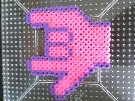 Sign language perler bead I love you I Love You Perler Beads, Melt Beads, Sign Languages, Knitted Projects, I Love You Signs, Pearl Beads Pattern, Fuse Bead Patterns, Hama Bead, Tapestry Crochet Patterns