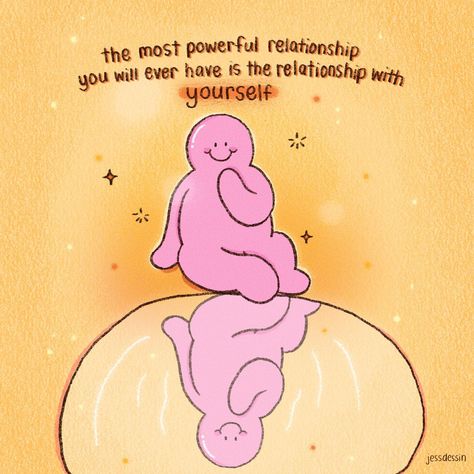 The relationship you have with yourself is the foundation for all other relationships in your life. When you learn to love, respect, and be kind to yourself, you‘ll be better equipped to do the same with others. #youself #loveyourself #personaldevelopment #believeinyourself #relationships #kindtoyourself #artwork #illustrator Mr Bubbles, Positive Quote Poster, Bubble Quotes, Cute Text Quotes, College Quotes, Respect Quotes, Cute Inspirational Quotes, Happy Minds, Healing Words