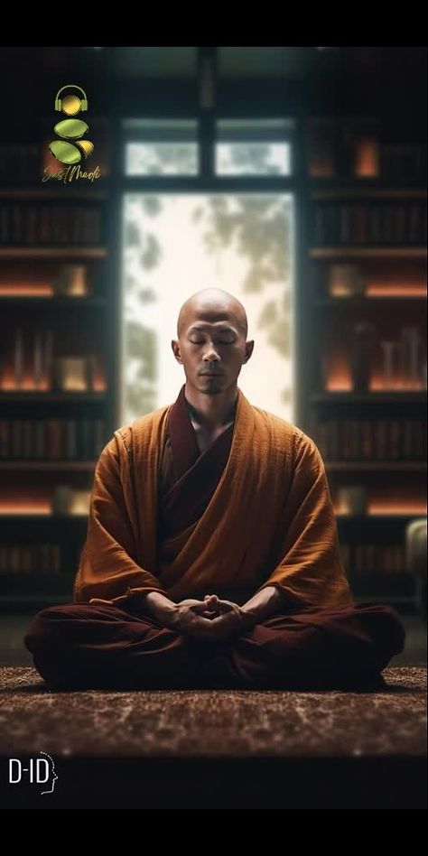 Buddhist Monk Art, Meditation Aesthetic Art, Monk Meditation Art, Meditation Pics, Warrior Meditation, Meditate Photography, Buddha Aesthetic, Monk Tattoo, Meditation Aesthetic