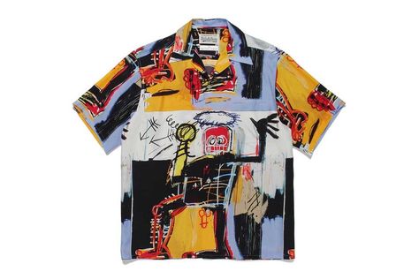 Wacko Maria, Michel Basquiat, Hip Hop Shirts, Jean Michel Basquiat, Cool Hawaiian Shirts, Harajuku Streetwear, Streetwear Mens, Jean Michel, Primavera Estate