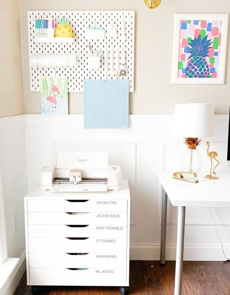 Cricut Craft Room Organization, Cricut Room, Cricut Organization, Craft Room Organization Ideas, Cricut Storage, Ikea Craft Room, Room Organization Ideas, Ikea Antilop, Ikea Duktig