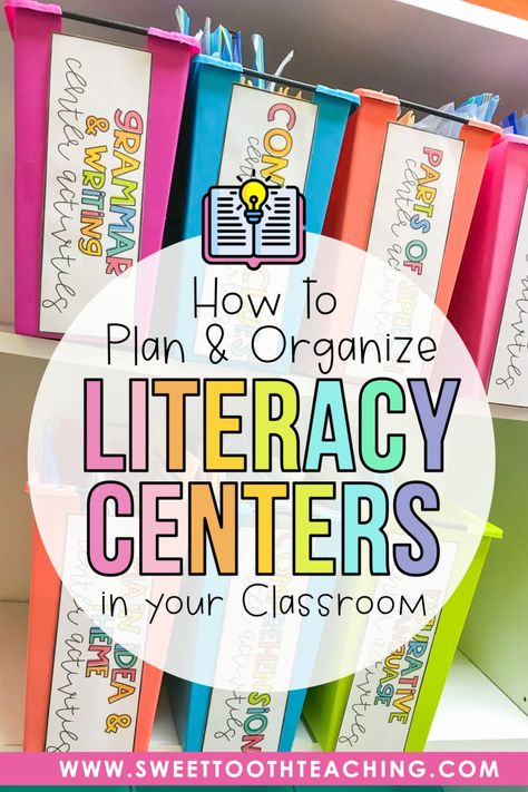 Guided Reading Rotations, Guided Reading Organization First Grade, How To Organize Centers In Classroom, How To Store Centers In Classroom, Literacy Rotations First Grade, First Grade Stations Literacy Centers, Kindergarten Classroom Organization Center Rotations, 2nd Grade Reading Centers Ideas, Organizing Centers In The Classroom