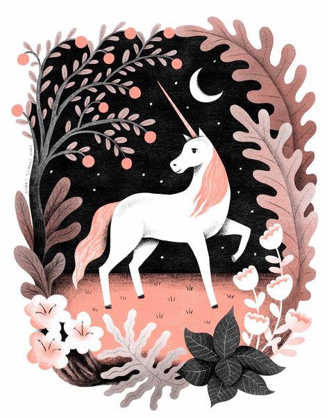 The perfect mystical creature to bring magic to your home in this unicorn beauty print. Archival print on quality heavyweight paper. Print ships in a rigid mailer and is packed in a plastic sleeve with cardboard backing. To see more of my work, please visit my website at coreyegbert.com and follow me on Instagram at @coreyegbert.  All artwork copyright © Corey Egbert. Kids Mural, Autumn Prints, Castle Illustration, Unicorn Painting, Majestic Unicorn, Elephant Illustration, Unicorn Illustration, Horse Illustration, Unicorn Kids