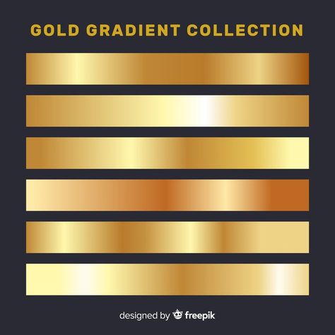 Metallic gradient stripes collection Fre... | Free Vector #Freepik #freevector #gold #geometric #luxury #metal Gold Gradient, Digital Painting Tutorials, Golden Star, Body Drawing, Color Vector, Presentation Template Free, Gold Geometric, Magazine Template, Cartoon Clip Art