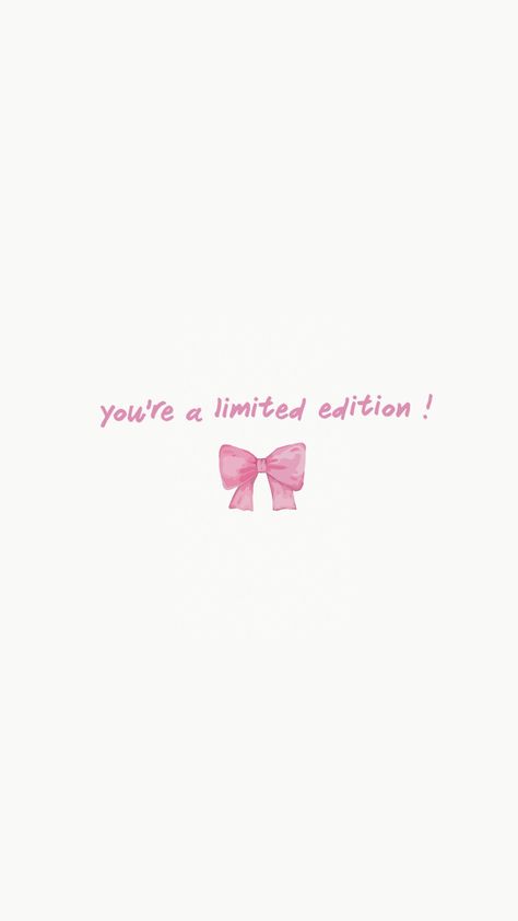 #wallpaper Coquette Lockscreen, Bow Quotes, Pink Motivation, Pink Ribbon Wallpaper, Feminine Wallpaper, Motivation Inspiration Quotes, Sketchbook Inspo, Bow Wallpaper, Small Quotes