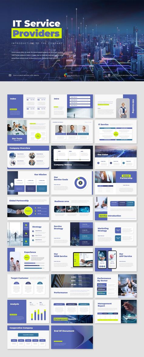 diagram template design - IT Theme related PPT Templates. Get your own editable pre-designed slides. #SlideMembers #Business #IT #Providers #Conference #Analysis #AI #Data #Big #Data #Network #Programming #Software #Development #Infographics #Diagram #Multipurpose #Proposal #Profile #Background #Layout #Report #Cover #PPT #Portfolio #TemplateDesign #FreePowerpoint #FreePres#diagramtemplate #diagramideas #diagramstyle #diagramtutorial #diagramhacks #diagramtips #diagramguide Cover Slide Presentation, Powerpoint Introduction Slide, Powerpoint Cover Design, Ppt Cover Design, Student Survival Kits, Profile Background, Background Layout, Powerpoint Animation, Powerpoint Presentation Slides