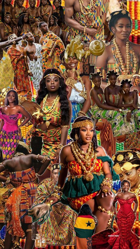 Akan Ghana Culture, Northern African Culture, Banana Island Nigeria, Ghanian Culture Aesthetic, Ghana Culture Aesthetic, Ghana Traditional Dress, Kente Photoshoot, Ghana Wallpaper, Ghanaian Aesthetic