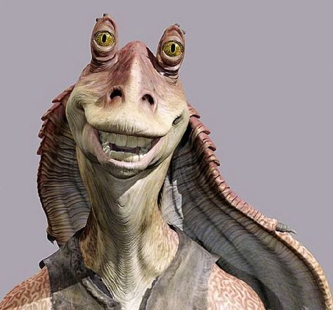 The Life and Times of Jar Jar Binks. http://www.neatorama.com/story/The-Life-and-Times-of-Jar-Jar-Binks/ Jarjar Binks, Star Wars Jar Jar, Jar Jar Binks, Star Wars Character, Galactic Republic, Star Wars Tattoo, The Phantom Menace, Original Trilogy, Star Wars Pictures