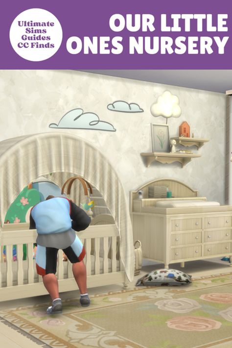 The Cutest Sims 4 Nursery CC For Toddlers & Infants - Ultimate Sims Guides Sims 4 Changing Table, Cute Cribs, The Sims 4 Cc Baby, Sims 4 Nursery Cc, Sims 4 Nursery, Infants Cc, Twin Boys Nursery, Boho Baby Nursery, Contemporary Nursery