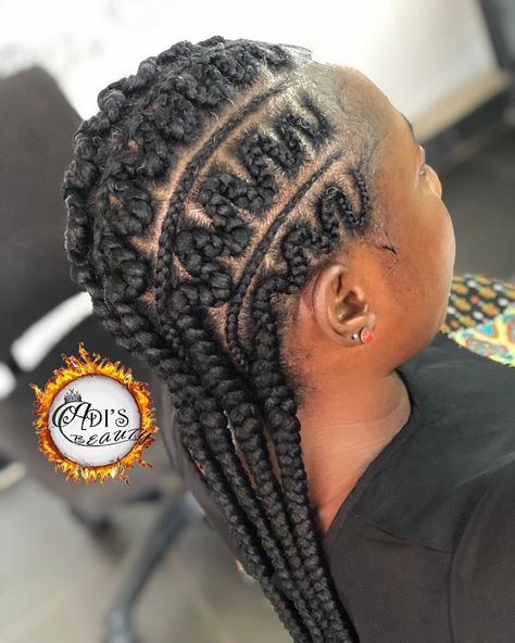 ADI'S BEAUTY call--0209627202 on Instagram: “Zigzag hair braid style for more information please call 0209627202 now for an appointment with the king of braids @adis_beauty 🇬🇭🇬🇭🇬🇭to…” Zigzag Cornrows Braid Hairstyles, Zig Zag Hairstyle, Zigzag Hairstyles, Zigzag Cornrows, Zigzag Braids, Queen Hairstyles, Zig Zag Braid, Braids Styling, Recipes Using Bananas