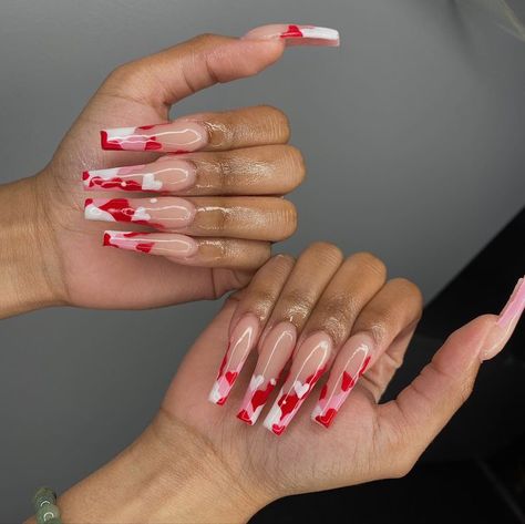 Pinterest: @TRUUBEAUTYS💧#pinterestTruubeautys . #nails 2022 Nails, Valentines Day Nails, Nails Pretty, Long Acrylic Nail Designs, Nails Cute, Drip Nails, Glow Nails, Exotic Nails, Long Acrylic Nails Coffin