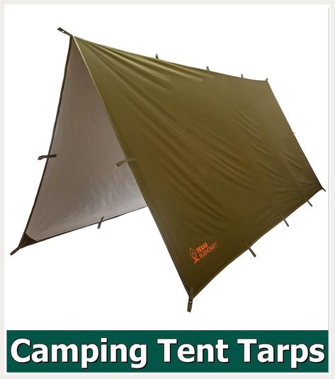 Texas Bushcraft Emergency Camping Tarp, Waterproof 10x10 Emergency Shelter for Backpacking and Hiking, 70D Ripstop Nylon Surv Tarp Shelters, Waterproof Tarp, Camping Tarp, Camping Shelters, Outdoor Survival Gear, Waterproof Tent, Emergency Shelter, Tent Tarp, Survival Shelter