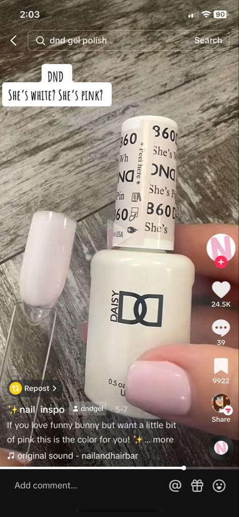 Milky White Nails Dnd Gel, Dnd Gel Milky White, Dnd Sparkle Gel Polish Colors, Milky Pink Nails Gel Dnd, Dnd Neutral Nails, Dnd She's White She's Pink, Dnd Sheer Collection 2023, Dnd Milky White Polish, Dnd Gel Polish Colors Winter 2023