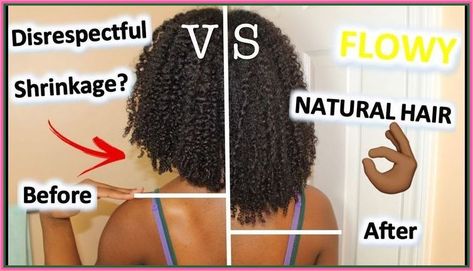 Bonus Tip: Protect your hair from environmental damage by wearing a hat. #hairgrowthsupplements #hair #hairfall Stretch Hair Natural, How To Stretch Curls Natural Hair, Stretching Curls Natural Hair, How To Stop Shrinkage Curly Hair, How To Stretch Natural Hair, Hair Stretching, Stretching Hair, Shrinkage Natural Hair, Inspo Hairstyles