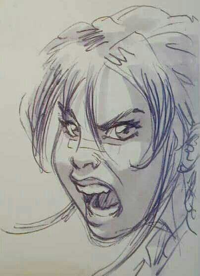 Anger Angry Screaming Reference Drawing, Mad Person Drawing, Angry Person Drawing, Screaming Mouth Drawing, Screaming Person, Angry Painting, Angry Mouth, Drawing Emotions, Angry Woman