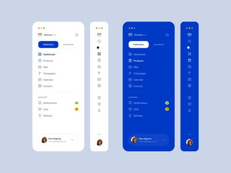 Sidebar Menu UI Exploration by Nicholas.design for Steelmonk on Dribbble Bar Website Design, Sidebar Design, Mises En Page Design Graphique, Ui Ux 디자인, Ux App Design, Navigation Design, Directory Design, Ui Design Website, Dashboard Ui