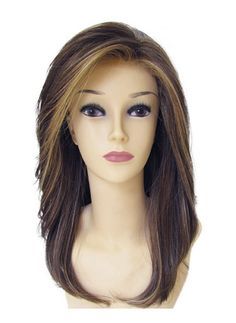 Synthetic long lush below the shoulder length styles front lace line wig Shoulder Length Styles, Simply Hairstyles, New Long Hairstyles, Blonde Layered Hair, Straight Layered Hair, Layered Haircuts With Bangs, Long Layered Haircuts, Front Hair Styles, Hair Medium