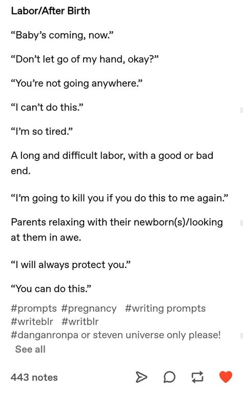 Pregnant Prompts Otp, Pregnant Prompts, Parent Prompts, Pregnancy Writing Prompts, Pregnancy Prompts, Family Writing Prompts, Fluff Writing, Oneshot Ideas, Family Prompts