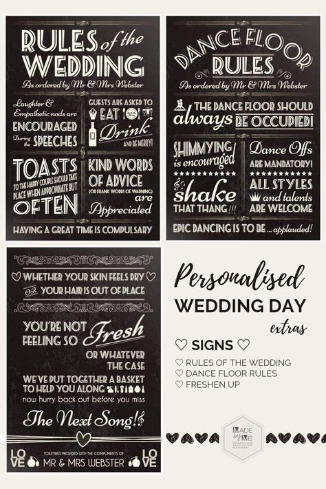 Funny Wedding Signs Hilarious, Rules For Wedding, Wedding Rules, Dance Floor Rules, Wedding Dance Floor, Wedding Game, Wedding Renewal Vows, Dance Floor Wedding, Game Rules