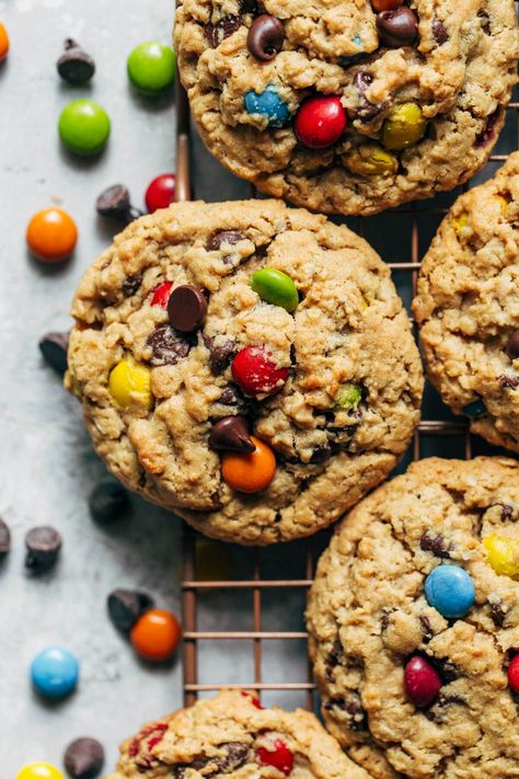 The Best Monster Cookie Recipe, Small Batch Cookie Recipe, Small Batch Cookies, Monster Cookies Recipe, Classic Peanut Butter Cookies, Monster Cookie, Frozen Cookie Dough, Peanut Butter Oatmeal Cookies, Frozen Cookies