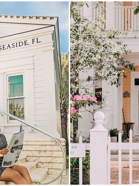 Seaside Florida is a town that will take your breath away. Seaside Florida Aesthetic, Small Beach Town, Best Beach In Florida, Florida Aesthetic, Seaside Florida, Quick Getaway, Yearly Goals, Florida Trip, White Picket Fence