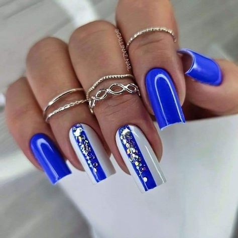 Square Nail Designs Blue, Acrylic Nail Designs Classy, Elegant Touch Nails, Fancy Nail Art, Animal Tattoo Ideas, Aqua Nails, Band Nails, Purple Nail Art, Spring Nail Designs