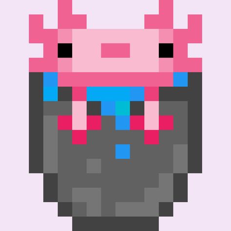 Cube with axolotlMinecraft❀3 . 1 1 . 2 1❀ Axolotl Pixel Art, Axolotl Minecraft, Minecraft Axolotl, Drawing Application, Dessert Board, Pixel Drawing, Minecraft Pixel Art, Cool Pictures Of Nature, Aesthetically Pleasing