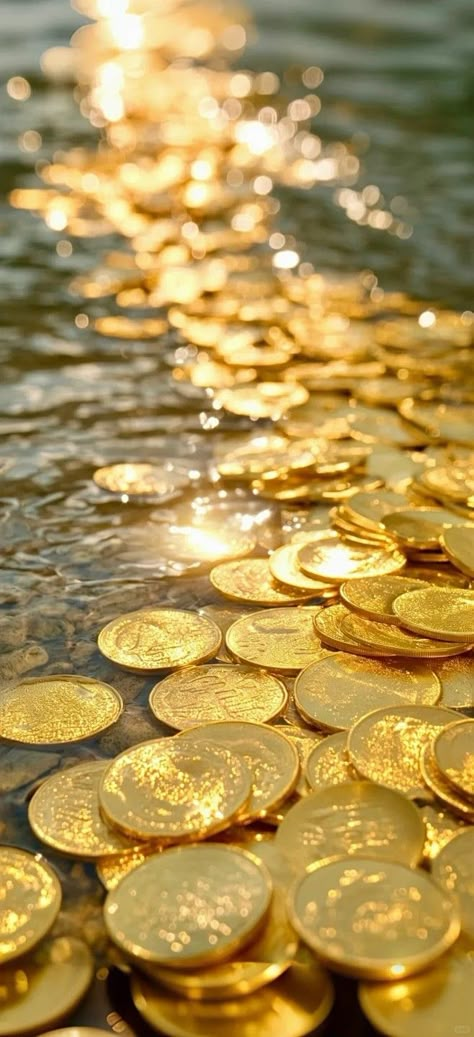 Money Pics Image, 369 Wallpaper, Currency Wallpaper, Stock Market Wallpaper Creative, Gold Money Wallpaper, Wealth Wallpaper, Gold Coins Money, Aesthetic Money, Money Background