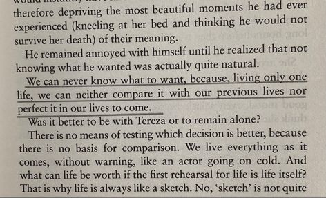 The Unbearable Lightness Of Being Book, The Unbearable Lightness Of Being Quotes, Nihilistic Quotes, Being Quotes, The Unbearable Lightness Of Being, Unbearable Lightness Of Being, Personal Philosophy, Famous Book Quotes, Anger Quotes