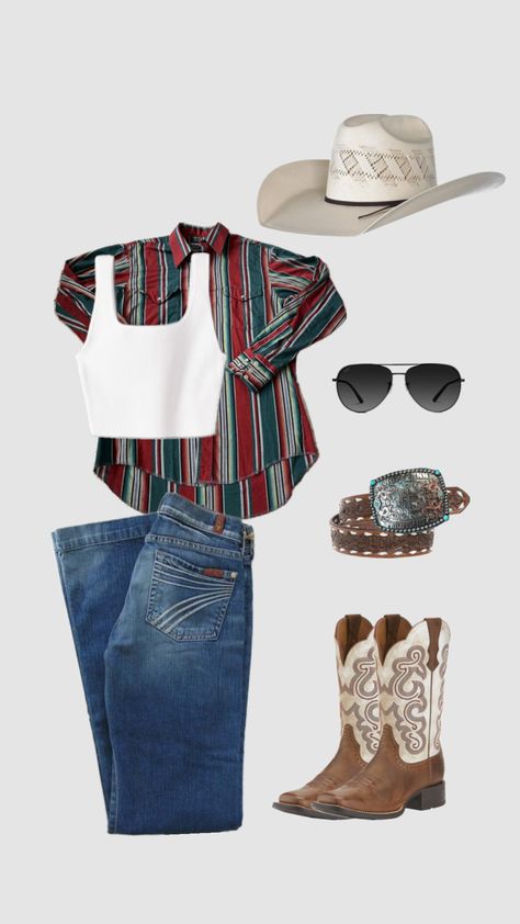 #countryvibes #countrygirl #countryaesthetic #countrymusic #countryside #country #rodeofit #western #westernaesthetic #westernfashion #westernfit #westernstyle #westernoutfit Southern Preppy Outfits, Punchy Western Outfits, Country Concert Outfit Ideas, Country Western Outfits, Country Concert Outfits, Cute Cowgirl Outfits, Casual Country Outfits, Concert Outfit Ideas, Southern Outfits