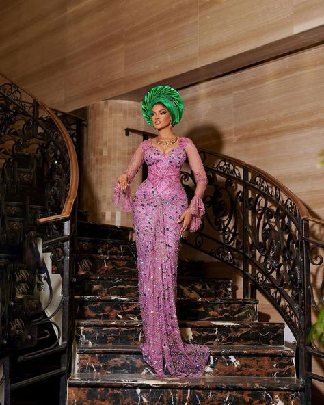 Nigerian Dress Styles, Aso Ebi Dresses, African Wears, Ankara Dress Designs, Nigerian Dress, Nigerian Lace Styles Dress, Nigerian Lace Styles, Bridal Squad, Nigerian Bride