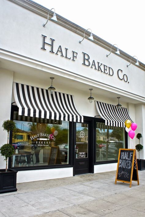 Bakery Storefront Ideas, Bakery And Gift Shop, Bakery Front Store, Old Fashioned Store Fronts, Small Bakery Design Interiors, Bakery Entrance Design, Bake Shop Interior Design, Bakery Store Front Design, Commercial Storefront Design