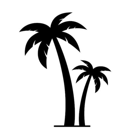 Coconut Tree Silhouette, Coconut Tree Logo, Palm Tree Outline, Coconut Vector, Palm Tree Icon, Palm Tree Vector, Tree Icon, Vector Trees, Tree Logos