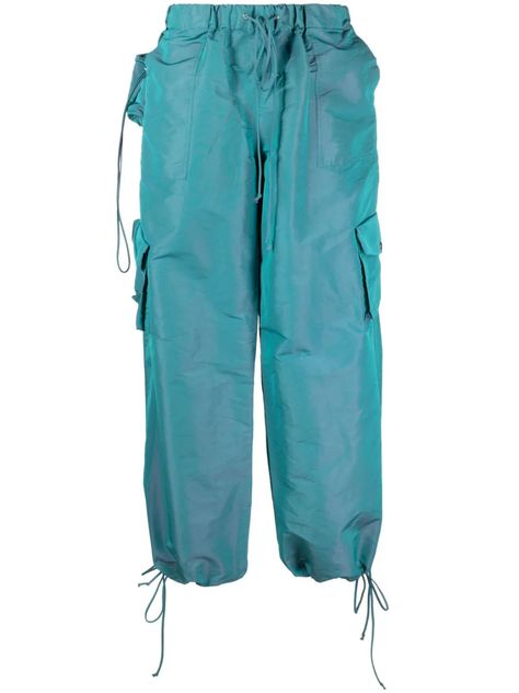 Cargo Pants Green, Blue Cargo Pants, Laquan Smith, Pants Green, Bell Bottom Pants, Straight Leg Trousers, Cargo Trousers, Aqua Green, Pants Straight