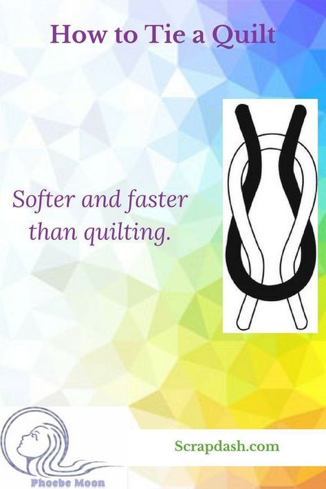 A quilt can be finished quickly by tying it. #quilt #quilting #quiltpattern #finishquilt #tiedquilt #scrapdash Tie Quilt, Quilt Binding, Quilting For Beginners, Quilting Techniques, Quilting Tips, Sewing Projects For Beginners, Easy Sewing Projects, Easy Quilts, Quilting Tutorials