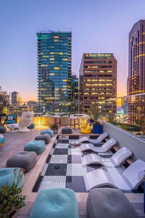 Hotels In Los Angeles, Rooftop Bars Los Angeles, Nomad Hotel, Hotel Bel Air, Los Angeles Hotels, Ace Hotel, Rooftop Pool, City Of Angels, Group Of Companies