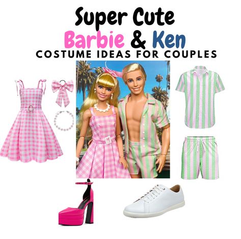 Diy Barbie And Ken Costume, Ken Costume Ideas Men, Diy Ken Costume, Barbie And Ken Costume Ideas, Barbie And Ken Outfit Ideas, Ken Barbie Costume, Barbie And Ken Halloween Costumes, Ken Costume Ideas, Ken And Barbie Costume