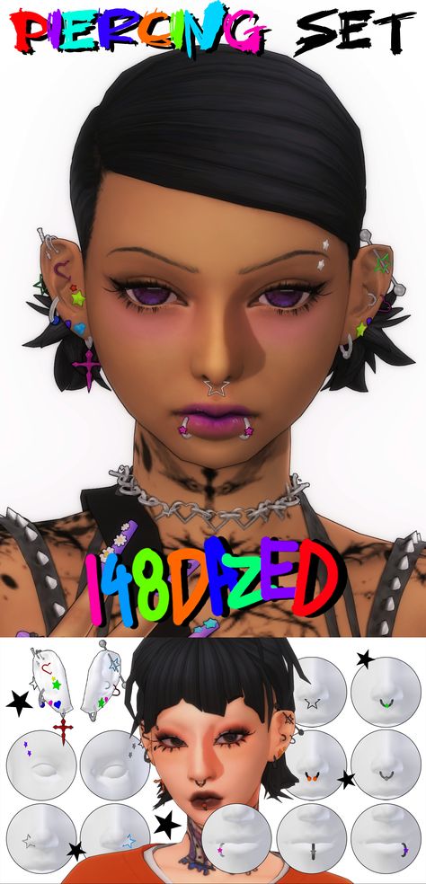 Sims 4 Face Jewelry Cc, Praline Sims Piercings, Ts4 Cc Lip Piercing, Sims Cc Face Piercings, Sims 4 Cc Nose Rings Patreon, Sims 4 Cc Septum Piercing Patreon, Sims 4 Cc Snake Bites Piercing, Piercings Sims 4 Cc Maxis Match, Multiple Ear Piercings Sims 4 Cc