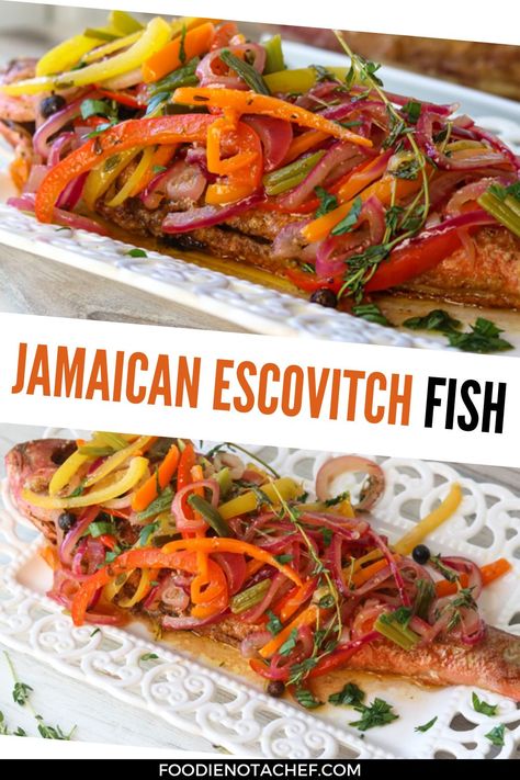 Ways To Make Fish Recipes, Thai Snapper Fish Recipes, Asian Snapper Fish Recipes, Jerk Red Snapper Recipes, Red Snapper Meal Ideas, Fish And Peppers Recipe, African Red Snapper Recipes, Jerk Snapper Recipe, Caribbean Red Snapper