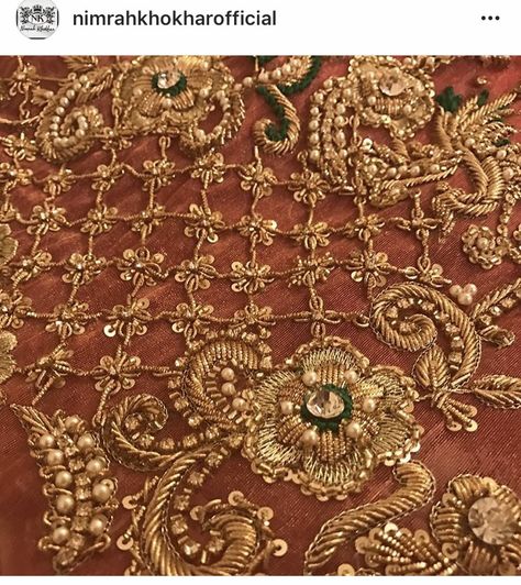 The color, the kaam, the pop of color Kora Dabka Work Embroidery, Dabka Work Embroidery, Dabka Embroidery, Dabka Work, Zardosi Embroidery, Embroidery Fashion Detail, Birds Embroidery Designs, Zardozi Embroidery, Hand Embroidery Dress