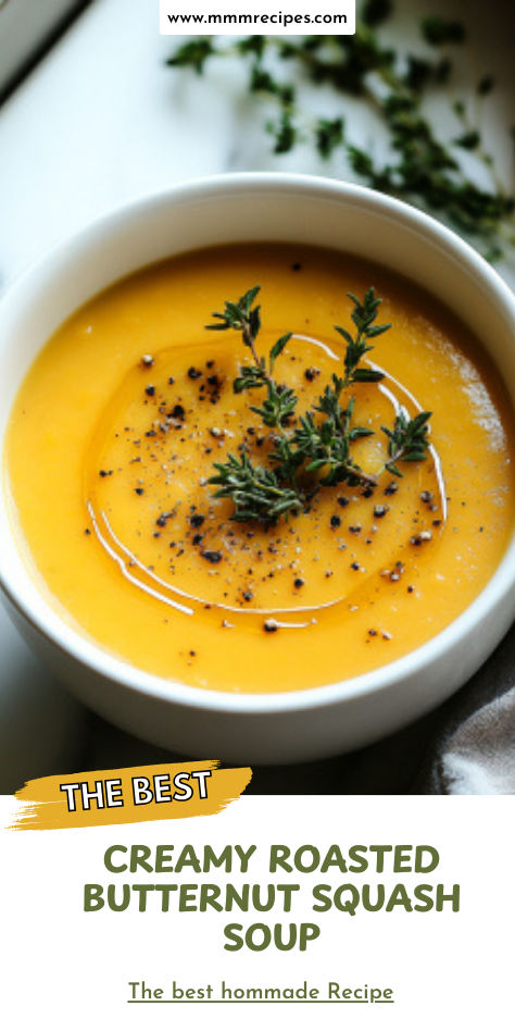 This creamy roasted butternut squash soup is a fall classic, blending wholesome ingredients with rich flavors for a healthy, comforting meal. Whether you're using an Instant Pot or Crockpot, this recipe makes it easy to enjoy. Ideal for Thanksgiving or any chilly autumn evening! A perfect vegetarian option packed with warmth and goodness. Click for the recipe and make this fall favorite yours! 🍂🥣 #fallharvestsoup #thanksgivingsoup #vegetariansoup Creamy Roasted Butternut Squash Soup, Butternut Squash Soup Small Batch, Autumn Squash Soup Crockpot, Autumn Butternut Squash Soup, Roasted Butternut Squash Soup Easy, Instant Pot Squash Soup, Easy Butternut Squash Soup Recipes, Roast Butternut Squash Soup, Best Butternut Squash Soup Recipes