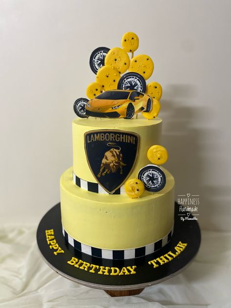 Lamborghini Cakes For Boys, Lamborghini Birthday Party Ideas, Lamborghini Car Cake, Lamborghini Birthday, Lamborghini Cake, Car Cakes For Boys, Pirate Ship Cakes, Car Cake Toppers, Car Cookies