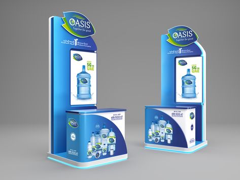 Oasis Stand Design :: Behance Exhibition Design Booth, Booth Design Exhibition, Graphic Design Exhibition, Small Booth, Job Reference, Event Booth, Design Exhibition, Kiosk Design, Stall Designs