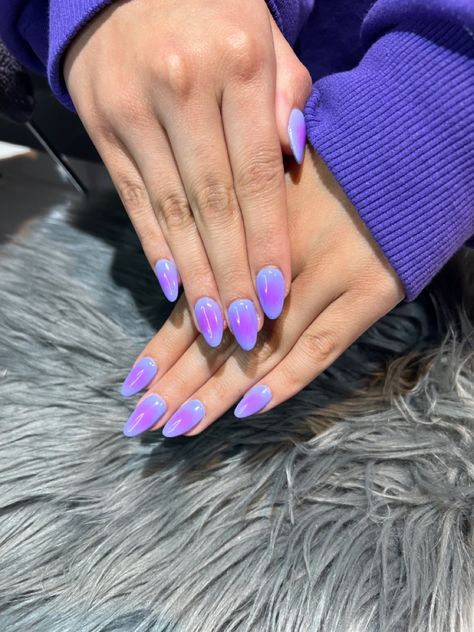 Blue Purple Aura Nails, Aura Nails Colorful, Speak Now Inspired Nails, Cowboy Nails, Aura Nails, Hello Nails, Airbrush Nails, Spring Nail Designs, Gel Nails Diy