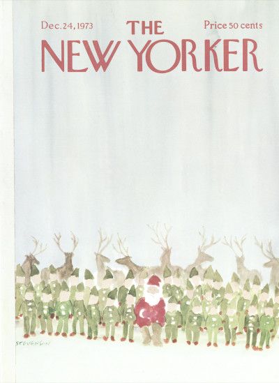 New Yorker December, The New Yorker Magazine, New Yorker Magazine, New Yorker Covers, Christmas Portraits, Christmas Cover, December 24th, Christmas Poster, Vintage Magazines