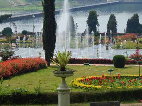 It was a terrific experience lazing around Brindavan Gardens during the day time with absolutely no one around.  #KRS #Brindavan Garden, #Mysore #India #Tourism Photography Name Logo, India Tourism, Garden Drawing, Day Time, During The Day, Mysore, Day And Time, Tourism, The Day